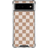 Neutral Checkered Google Pixel 6 Clear Case